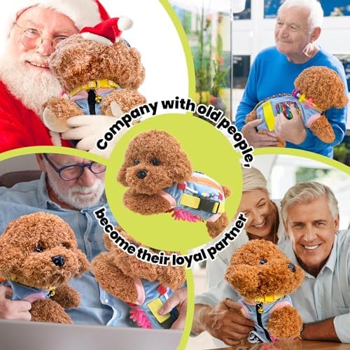 Fidget Blanket for Elderly with Dementia Fidget Dog Blanket Activities and Gift for Senior with Alzheimer’s or Dementia