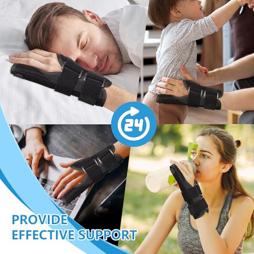 Pinky Finger Splint, Finger Splint for Pinky, Broken Pinky Finger Brace, Little Finger Splint, Metacarpal Finger Splint Hand Brace for Trigger Finger, Arthritis, Pinky Splint Left Hand, S