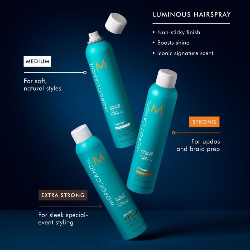 Moroccanoil Luminous Hairspray Extra Strong, Full & Travel Size Bundle