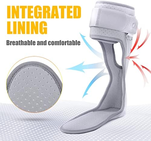 AFO Foot Drop Brace Ankle Foot Orthosis Medical Afo Walking with Shoes for Stroke Hemiplegia (XL-Right)