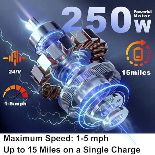 4-Wheel Foldable Mobility Scooters for Seniors, Detachable Battery, Upgraded Large Seat, Electric Scooter for Adults 15-Mile Range, Front & Rear Baskets, USB Port, Dual Mirrors, LED Headlight
