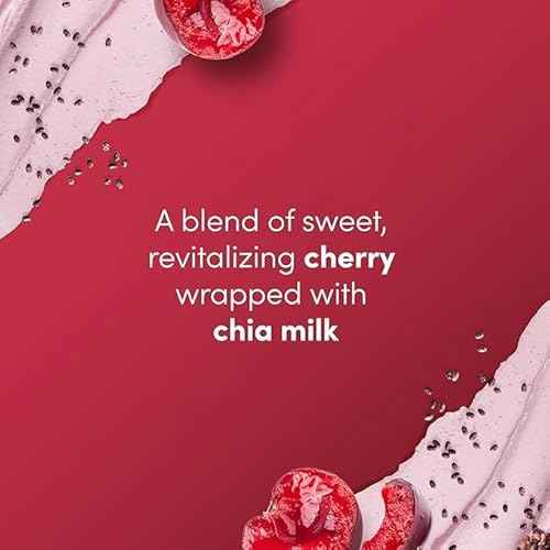 Dove Cherry & Chia Milk Body Scrub Exfoliates and Deeply Nourishes for Smooth, Radiant Skin 15 oz