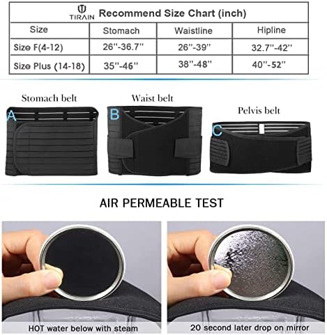 TiRain 3 in 1 Postpartum Belly Support Recovery Belly/Waist/Pelvis Belt C Section Postpartum Belly Wrap Band Corset waist trainer