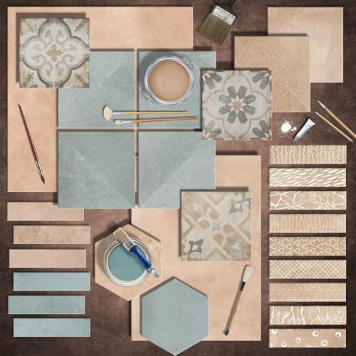 Atlas Cotto 9-3/4" x 9-3/4" Porcelain Floor and Wall Tile