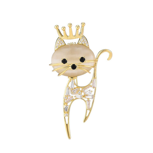 AILONMEI Elegant Brooches Jewelry for Women Fashion Vintage Rhinestone Corsage Costume Broaches & Pins (Crown)