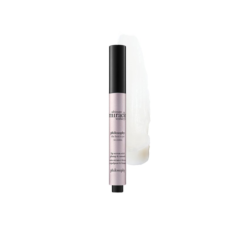 philosophy ultimate miracle worker fix lip serum stick - with sunflower seed oil - clinically proven to increase volume and decrease wrinkles - nourishing balm