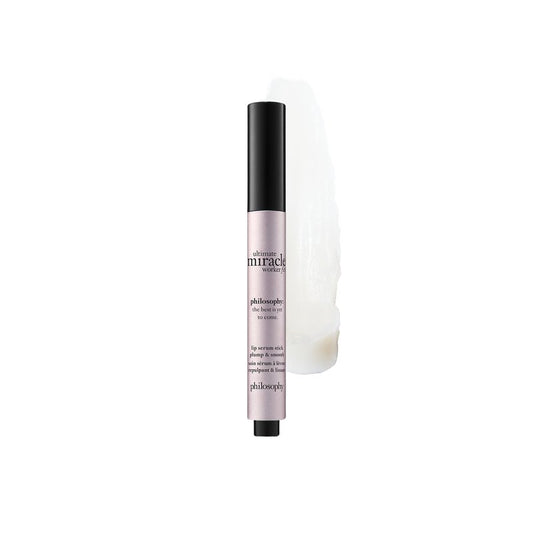 philosophy ultimate miracle worker fix lip serum stick - with sunflower seed oil - clinically proven to increase volume and decrease wrinkles - nourishing balm