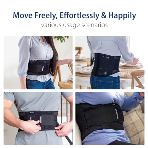 Double-Cross Comfort Back Support - Premium Back Brace for Lower Back Pain, Muscle Spasm, Strains, Arthritis, Sciatica, Injury Recovery, Rehabilitation (Small)