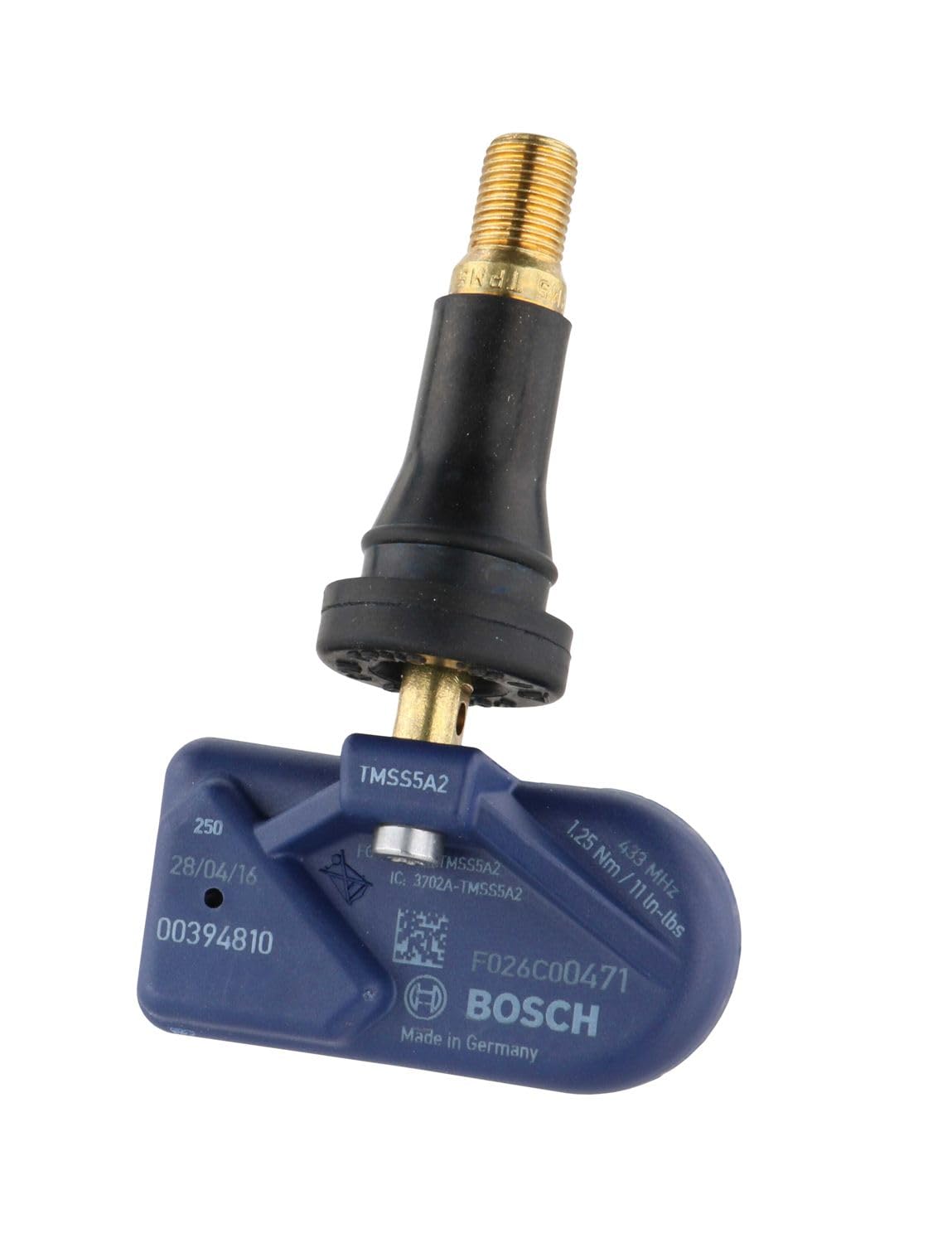 BOSCH QF0471 Rubber Valve Universal Tire Pressure Monitoring System Sensor (TPMS) / 315MHz/433MHz - (Must be Programmed Prior to Install)