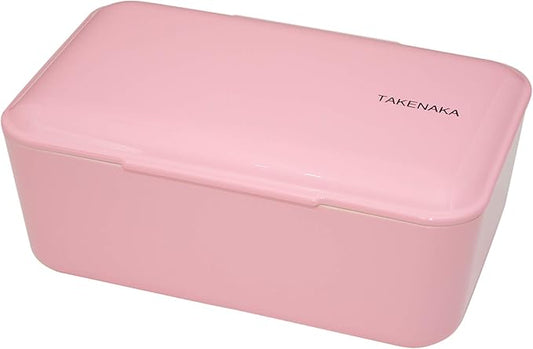 Bento Bite Box from TAKENAKA Japan, Made of Recycled Plastic Bottles for Eco, Sustainable Lunch Box from Japan (Candy Pink)