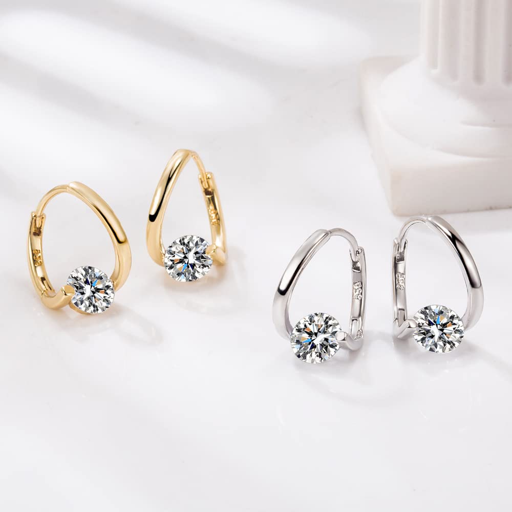 Lovefinity Lymphatic Magnetotherapy Germanium Earrings, Halolux Lymphvity Atheniz Drainage Chunky Gold Hoop Earring Jewelry Gifts For Women