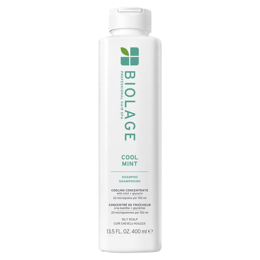 Biolage Cool Mint Shampoo - Balancing Shampoo for Oily Scalp, Gently Cleanses, Refreshes & Helps Balance, Mint & Glycerin, Vegan & Paraben-Free, 13.5 Fl Oz