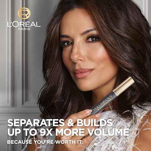 L'Oreal Paris Makeup Voluminous Original Volume Building Waterproof Mascara, Black Brown, 1 Count
