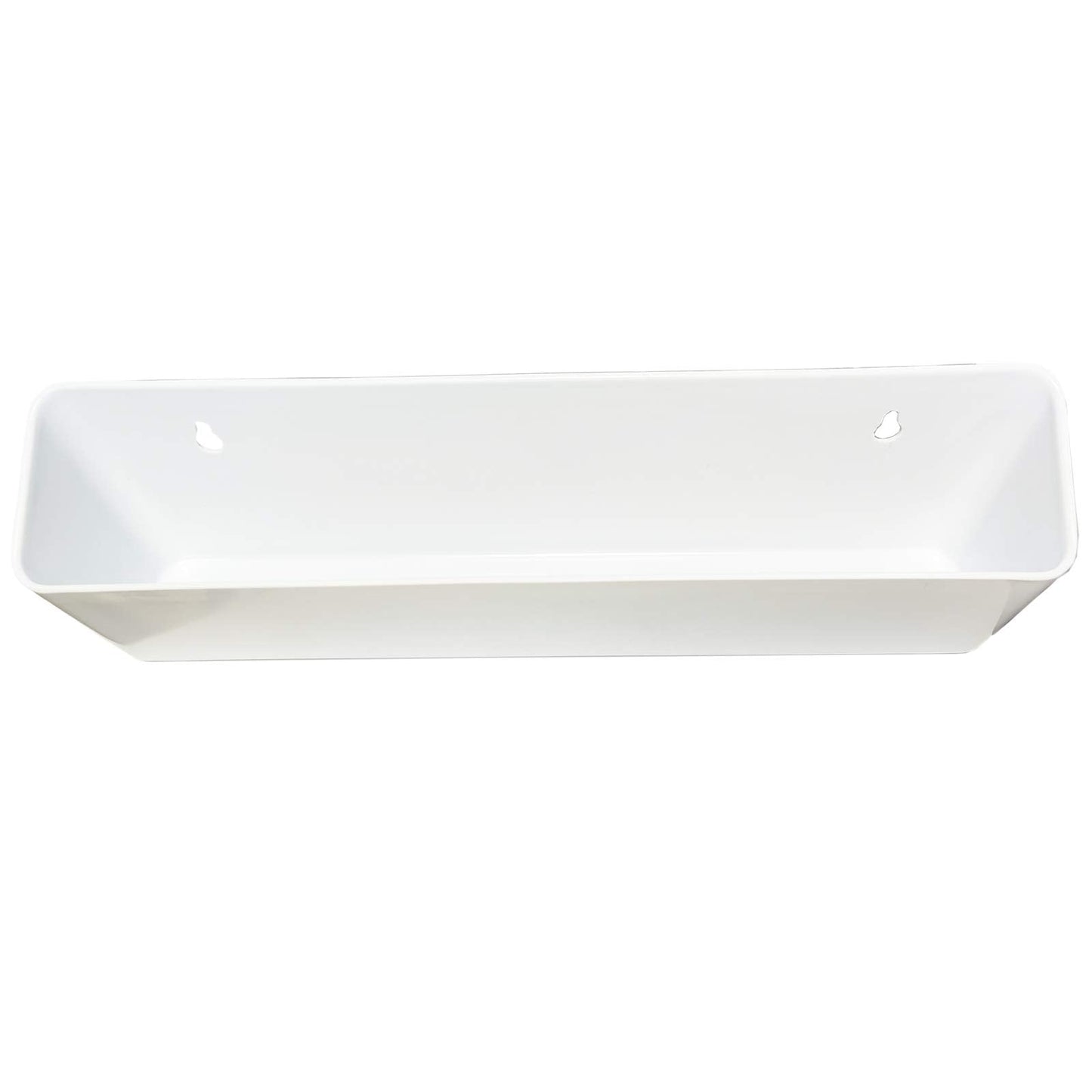 2 Pack 11" Tip Out Tray for Kitchen with Hinges Front Sink Drawer, Drawer Front Clips Flip for Kitchen, White