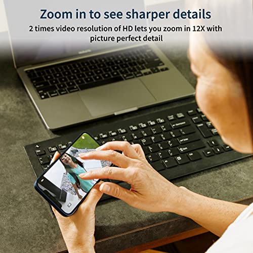 Arlo Pro 5S XL Spotlight Security Camera 2K HDR | Indoor/Outdoor | Band Wi-Fi Connects to Strongest Network | Longer Battery Life, 12X Zoom, Color Night Vision, 2-Way Audio - White, 3 Pack