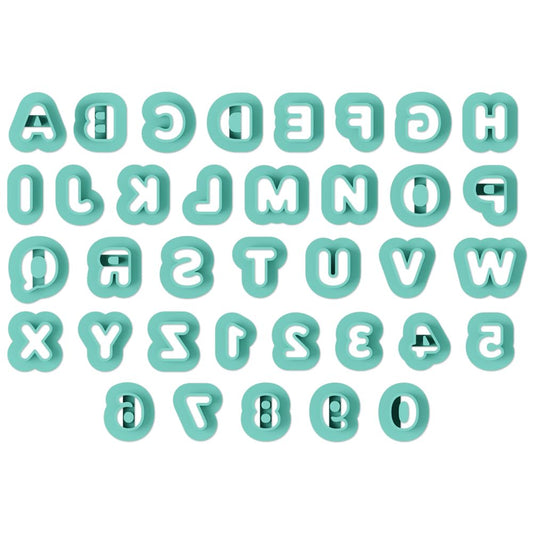 ACRNIGHEET 26pcs Alphabet Shape and 10pcs 0-9 Number Clay Cutters, Polymer Clay Cutting Tools for Earrings Jewelry Making, Clay Jewelry Making Kit, Letter Cutters