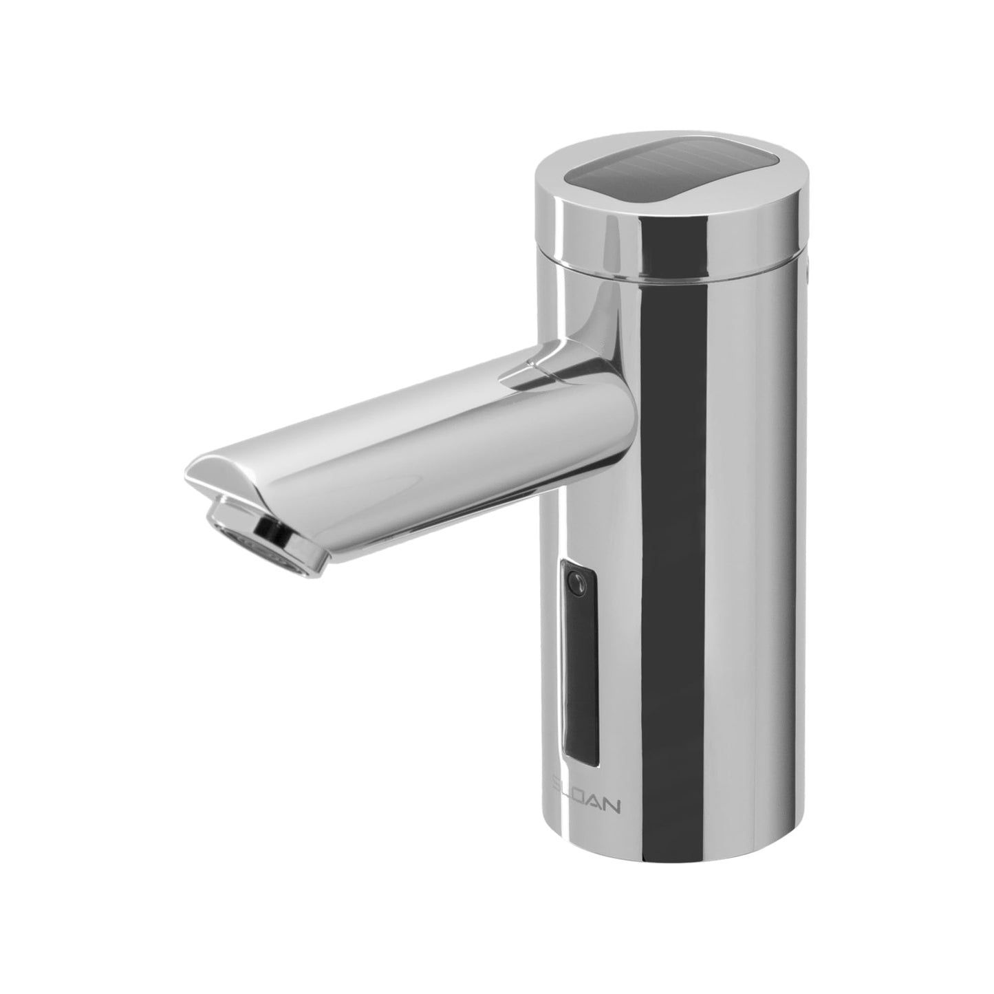 Sloan Optima EAF-275 Sensor Activated Touch-Free Faucet, Commercial Grade w/Mounting Hardware - 0.35 GPM Solar-Powered Deck-Mounted Mid Body, Polished Chrome Finish, 3335152