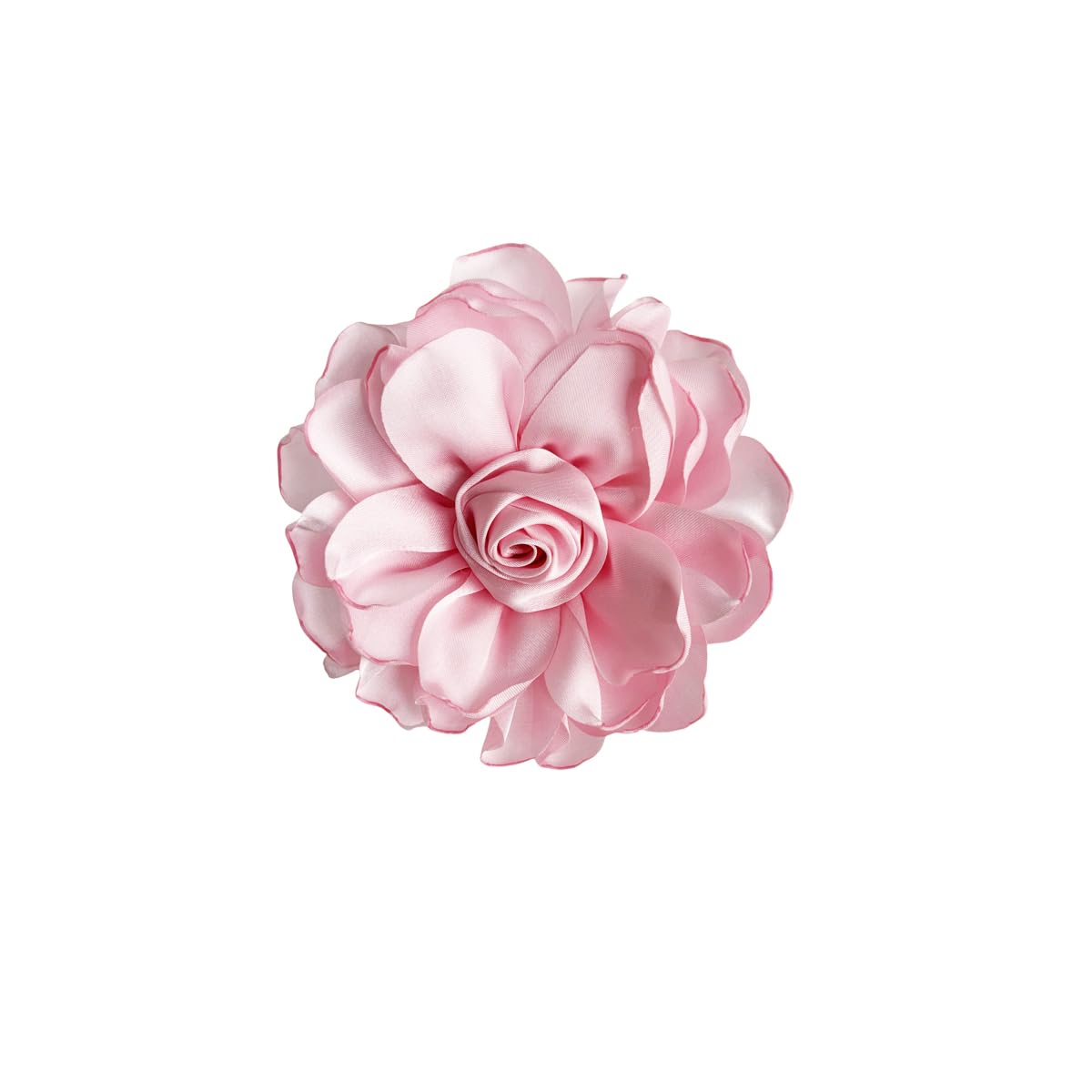 Elegant Large Cloth Flower Brooches Big Camellia Flower Pin for Women Dainty Cloth Fabric Rose Brooches Dress Skirt Scarf Hat Pins Clothing Decoration Accessories (Pink A)