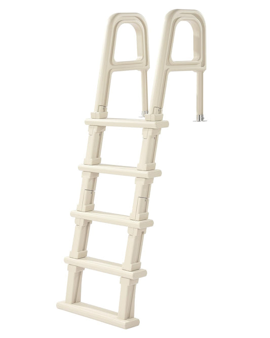 VEVOR Swimming Pool Ladder, 75°Inclined 5-Step Double Handrails Stair, Non-Slip Heavy Duty Steps, Load Capacity 300 lb, for 48-54 in Inground & Above-Ground Pools of Any Deck Surface Indoor & Outdoor