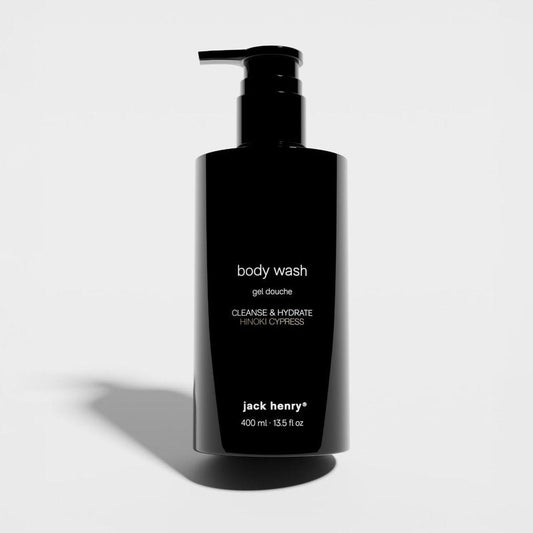 Jack Henry Body Wash for Men Salicylic Acid & Mandelic Acid Exfoliating Cleanser Microbiome Balancing, Skin Smoothing Sulfate-Free, Paraben-Free Natural Botanical Fragrance 13.5 oz