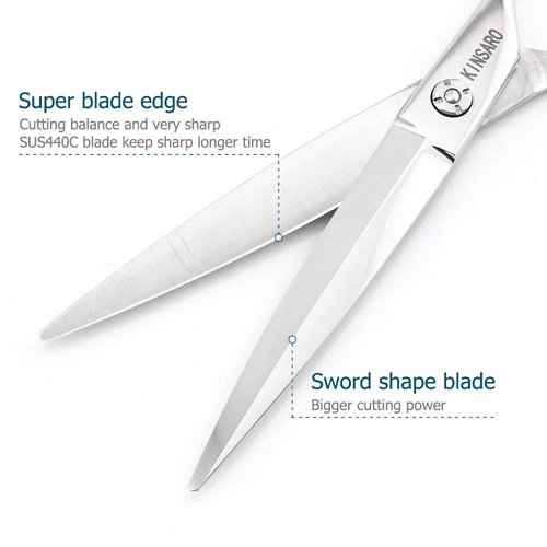 7 INCH barber scissors hair cutting scissors sliding cutting scissors 5.75 INCH hair thinning scissors thinning shears Kinsaro