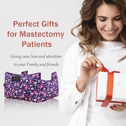 Mastectomy Pillow - Post Surgery Pillow, Breast Pillow for Sleeping After Heart Surgery, Lumpectomy Pillow, Breast Reduction & Augmentation Pillow Double Mastectomy Gifts for Women