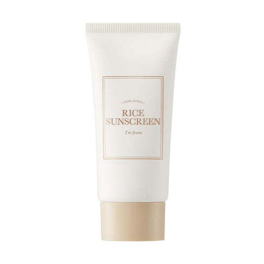 [I'm from] Rice Sunscreen 50ml, Physical, rice extract 41%, Non-nano zinc oxide, Reef friendly, skin sun protection