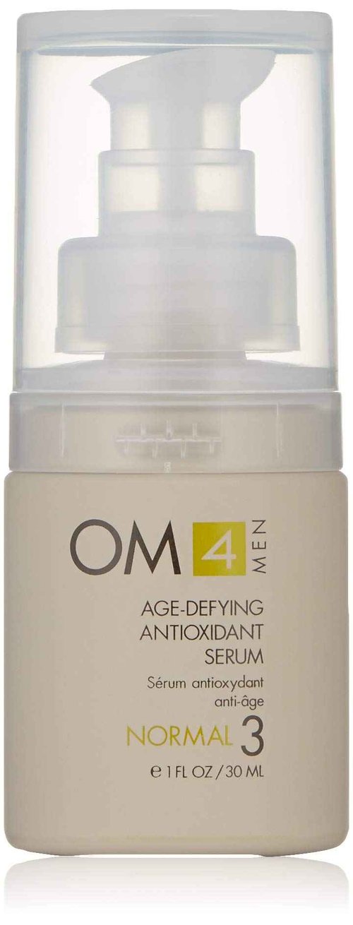 Organic Male OM4 Normal STEP 3: Age-Defying Antioxidant Serum - Men anti-aging light facial Vitamin C solution refines fine lines and wrinkles for men
