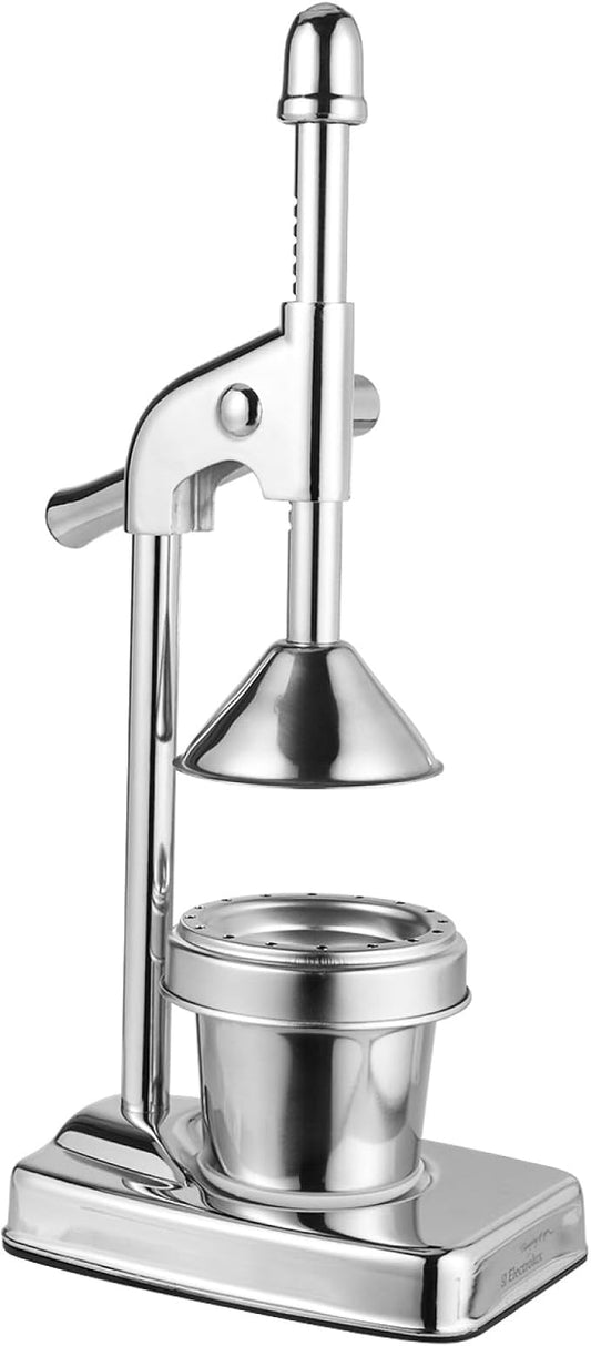 TIDTALEO Stainless Steel Manual Lever Press Juicer Effortless Citrus Extraction for Oranges Lemons and Grapefruits Easy to Clean No Electricity Required for Home Use