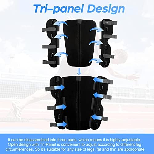 3-Panel Knee Immobilizer Full Leg Support Brace, Aluminum alloy Straight Knee Splint - for Knee Pre-and Postoperative & Injury or Surgery Recovery (Update Size S)