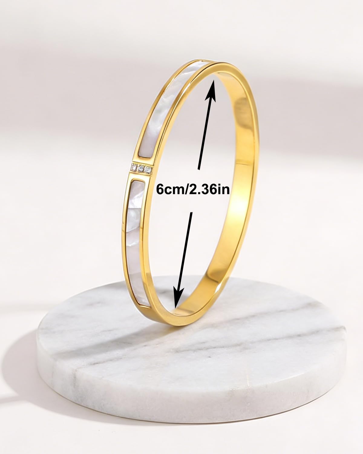 5-Piece Elegant Stainless Steel Bracelet Set, Fashionable Classic Design, Stainless Steel 5 Piece Bracelet Set, Non Tarnish Bangle, Elegant Bracelets Sets for Everyday and Formal Wear (Rose Gold)