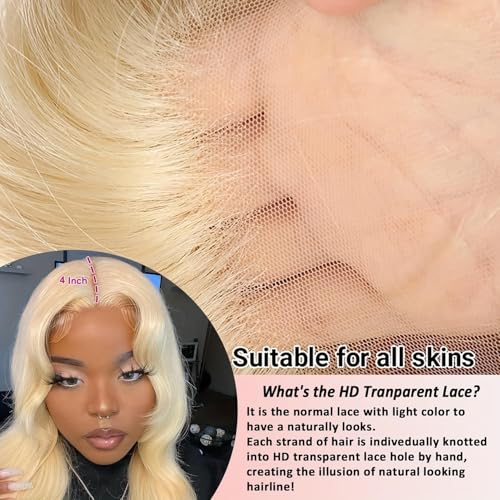 613 Body Wave Lace Front Wigs Human Hair 28 Inch 250% Density 13X4 Lace Front Wigs Human Hair For Black Women Glueless Wigs Lace Frontal Wigs