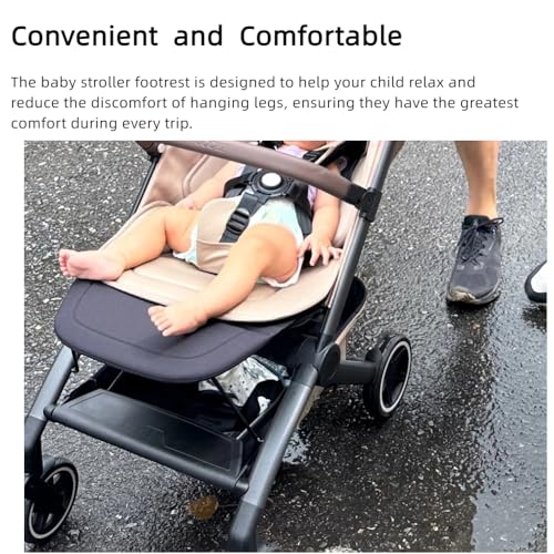 Leg Rest for Joolz AER+/AER Stroller - Provide Extra Leg Support for a Relaxed Ride, Easily Adjustable and Folds with Buggy for Joolz AER+/AER Stroller - Black