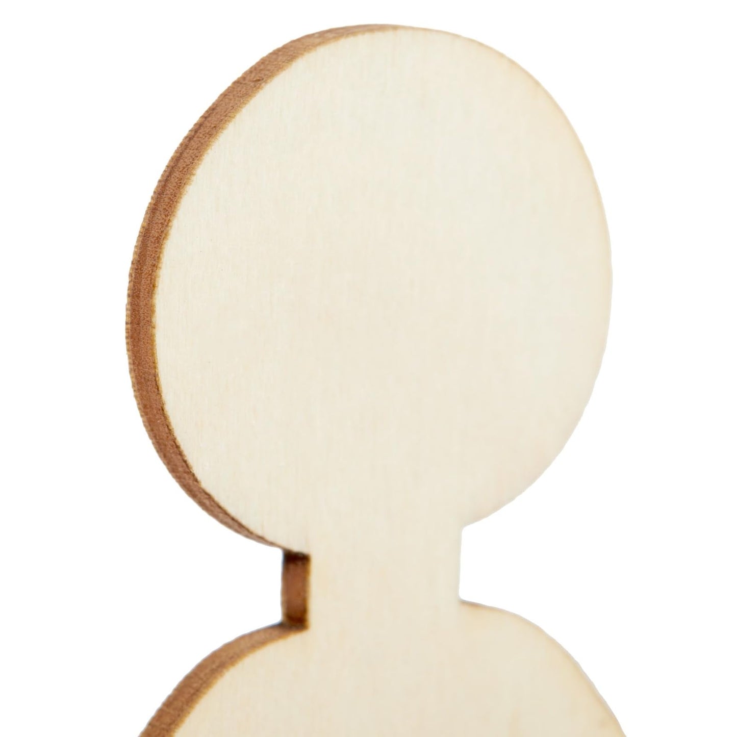 Juvale Unfinished People-Shaped Popsicle Sticks for Crafts - 100 Pack Poplar Wood, Mom & Dad 6in & Son & Daughter 5in - Wooden Mini Figures for Art & Wooden People