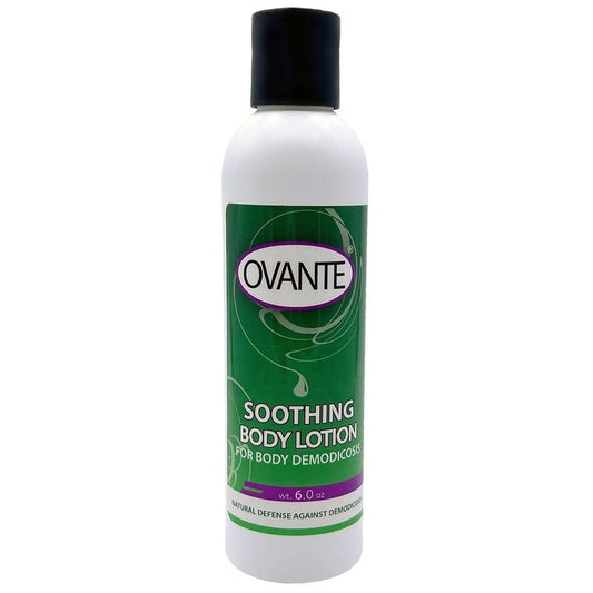 Demodex Mite Eliminating Body Lotion for Humans with Demodicosis - Soothe Dry Skin Irritation, Calming Face and Body Moisturizer for Fast Anti-Itch Relief of Demodex Prone Skin - 6.0 oz