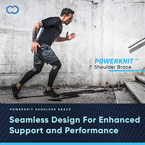 Copper Compression Shoulder Brace | Shoulder Pain Relief with PowerKnit Compression Technology | Shoulder Orthopedic Brace for Men & Women | Torn Rotator Cuff, Dislocation, & Other Shoulder Injuries