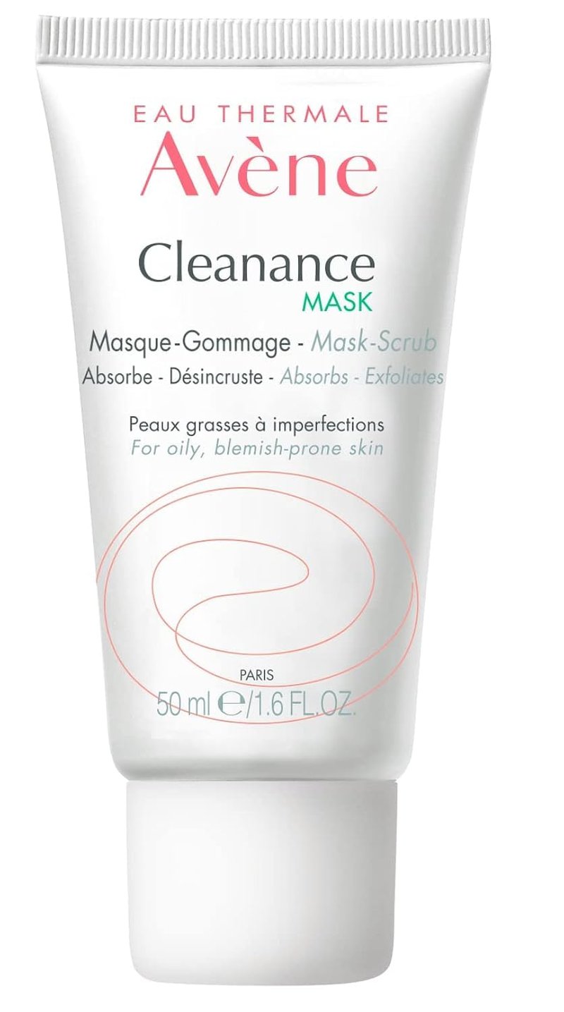 Avène - Cleanance MASK - Clay Exfoliating Mask Scrub - Pore Cleansing - For Oily, Blemish-Prone Skin - 1.6 Fl Oz