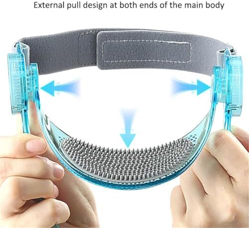 Adjustable Neck Support, Neck Brace Cervical Collar, Portable Neck Traction Device Neck Stretcher Forward Head Neck Posture Corrector for Women and Men Cervical Spine Pressure Relief (Transparent)