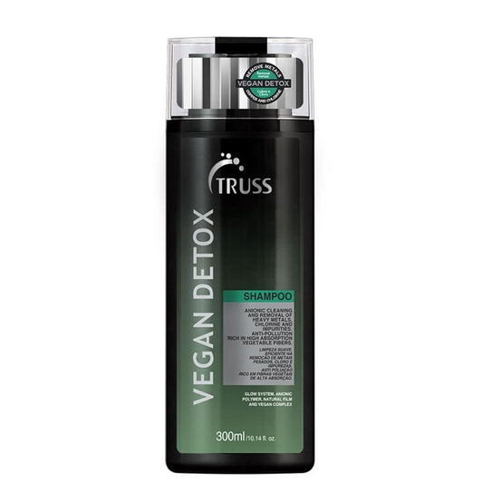 TRUSS Vegan Metal Detox Shampoo - Clarifying Shampoo for Women & Men - Gently Cleanses Build-Up, Excess Oil, & Chlorine - Creates a Pollution Barrier & Protects Hair Color (10.14 fl oz)