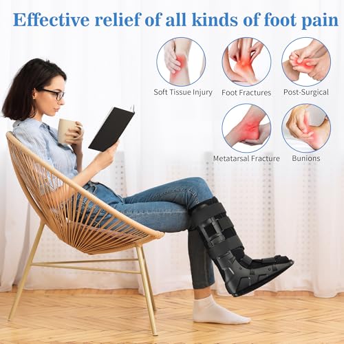 Medibot Air Cam Walker Tall Fracture Boot, Medical Recovery Walking Boot for Broken Foot, Sprained Ankle, Fractures, Adjustable Air Bladders, Universal Fit for Men & Women, Left or Right Foot(X-Large)