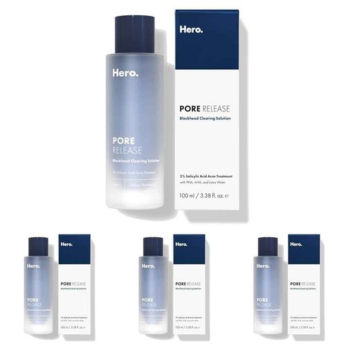 Hero Cosmetics Blackhead Clearing Solution, 2% Salicylic Acid | Exfoliating Toner | BHA PHA AHA | 100 ml