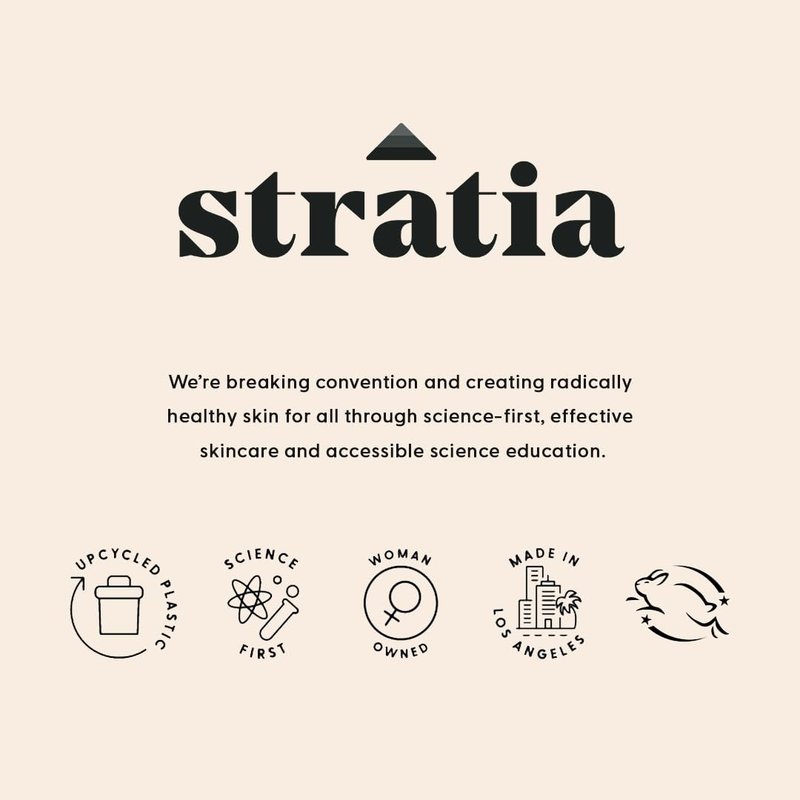 Stratia C+C Vitamin C Serum – 15% Potent Formula with 10% L-Ascorbic Acid for Bright, Even-Toned Skin - Non-Irritating, Water-Free Antioxidant Face Cream, 1 Fl Oz