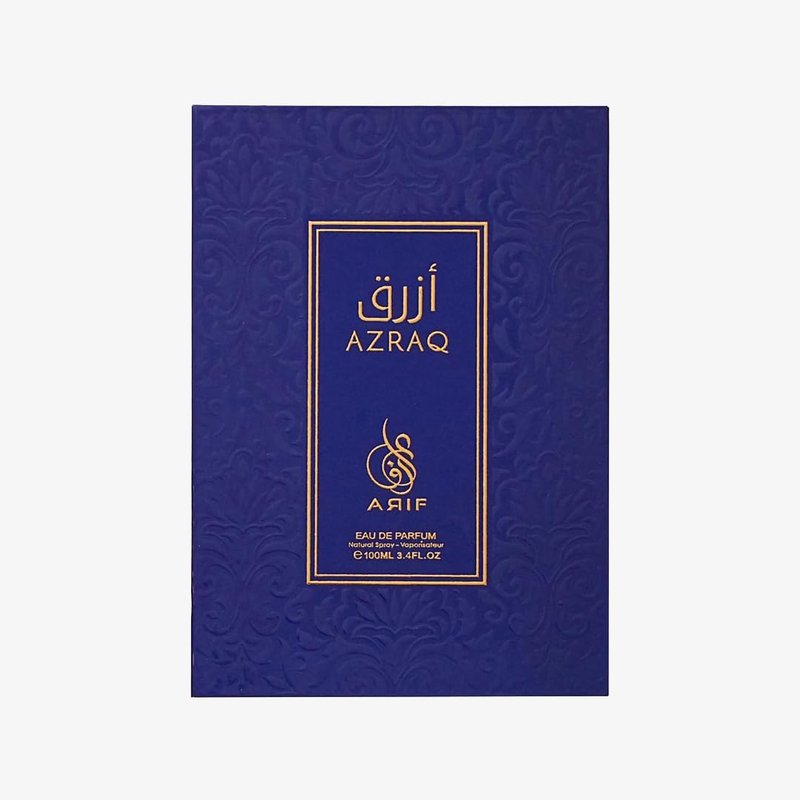 ARIF Azraq Perfumes – Fruity & Fresh Eau de Parfum for Men – Pear, Lavender, Lotus, Cinnamon, Black Vanilla Husk & Amber – Long-Lasting Fragrance – 3.4 oz