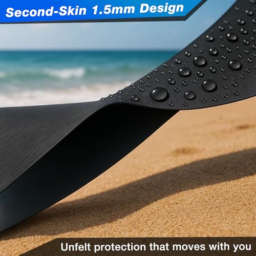 Nvorliy AquaSkin Pro Ankle Brace, Quick-Dry & Chlorine-Resistant Ankle Sleeve for Swimming, Surfing, Diving, Paddle Boarding & Aquatic Recovery–Ultra-Thin Support for Men & Women (Left, S)