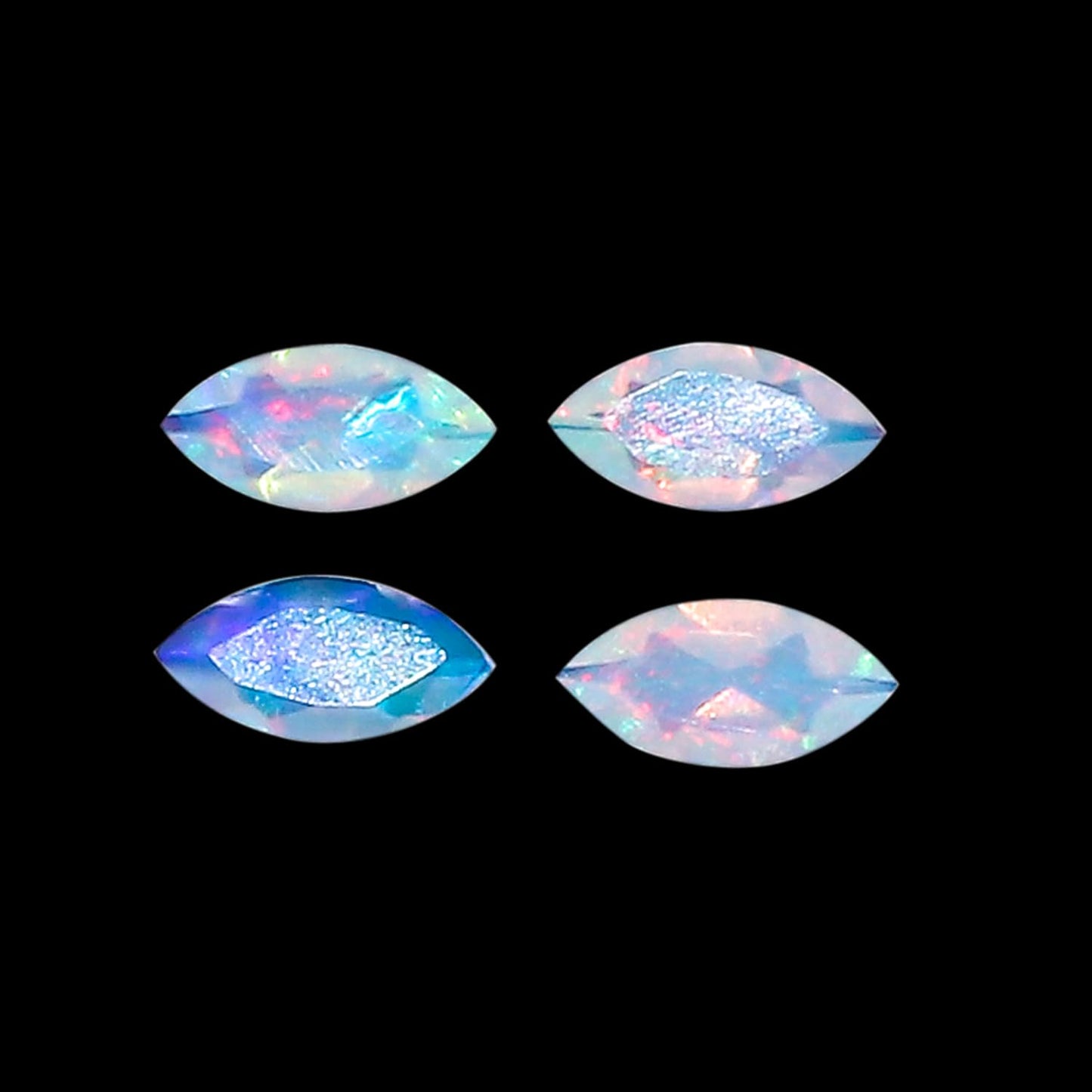 4 Pcs,7x3.5 MM, Yashee Natural Ethiopian Opal Crystal,Brilliant Cut, Marquise Shape, Jewelry Making Supply, Chakra Energy Healing Gemstone, Real Top Grade Crystal, Birthstone, Wholesale deal