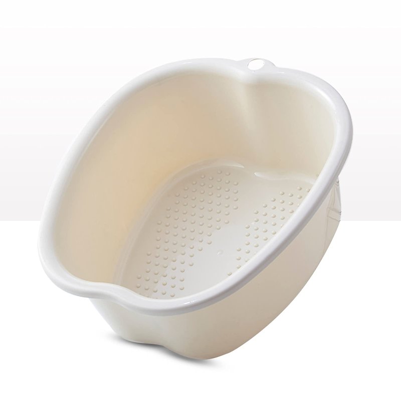 AMOBON Foot Soaking Bath Basin: Plastic Foot Spa Basin for Soaking Feet - Foot Soaking Tub with Massage Dots - Roomy Foot Soak Bucket for Water Spa and Foot Massage (Purple)