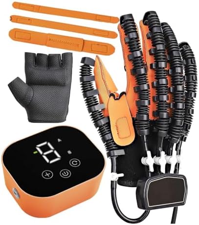 Both Hands Rehabilitation Robot Gloves, 2024 Electric Hand Function Equipment, Stroke Hemiplegia Fingers Recovery Massage Therapy, Finger Robot Rehab Gloves