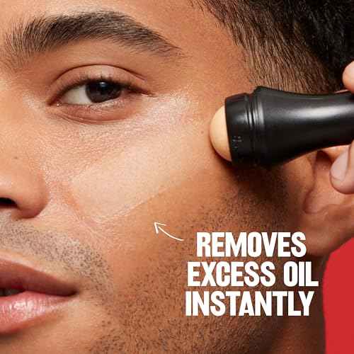 Revlon Face Roller, Oily Skin Control for Makeup, Oil Absorbing, Volcanic Reusable Facial Skincare Tool for At-Home or On-the-Go Mini Massage, 1 Count