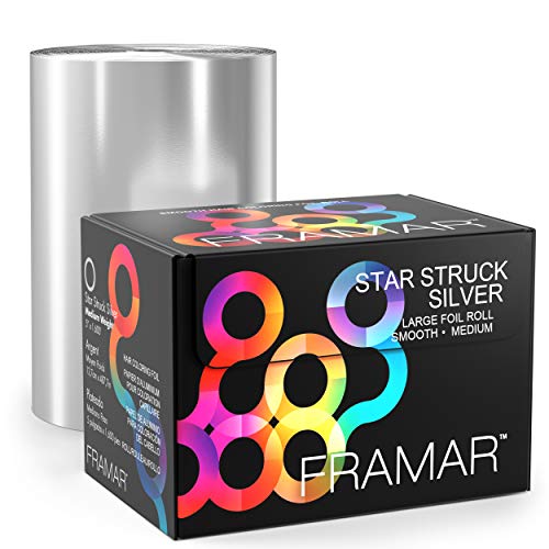 FRAMAR Large Silver Hair Foil ? Hair Foils For Highlighting Long Hair, Salon Foil For Hair Highlighting, Salon Foils For Hair, Customizable Length, Smooth ? 1600 ft