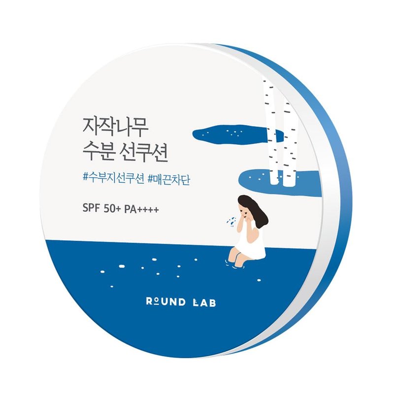 ROUND LAB Birch Juice Moisturizing Sun Cushion SPF 50+ PA++++ 15g